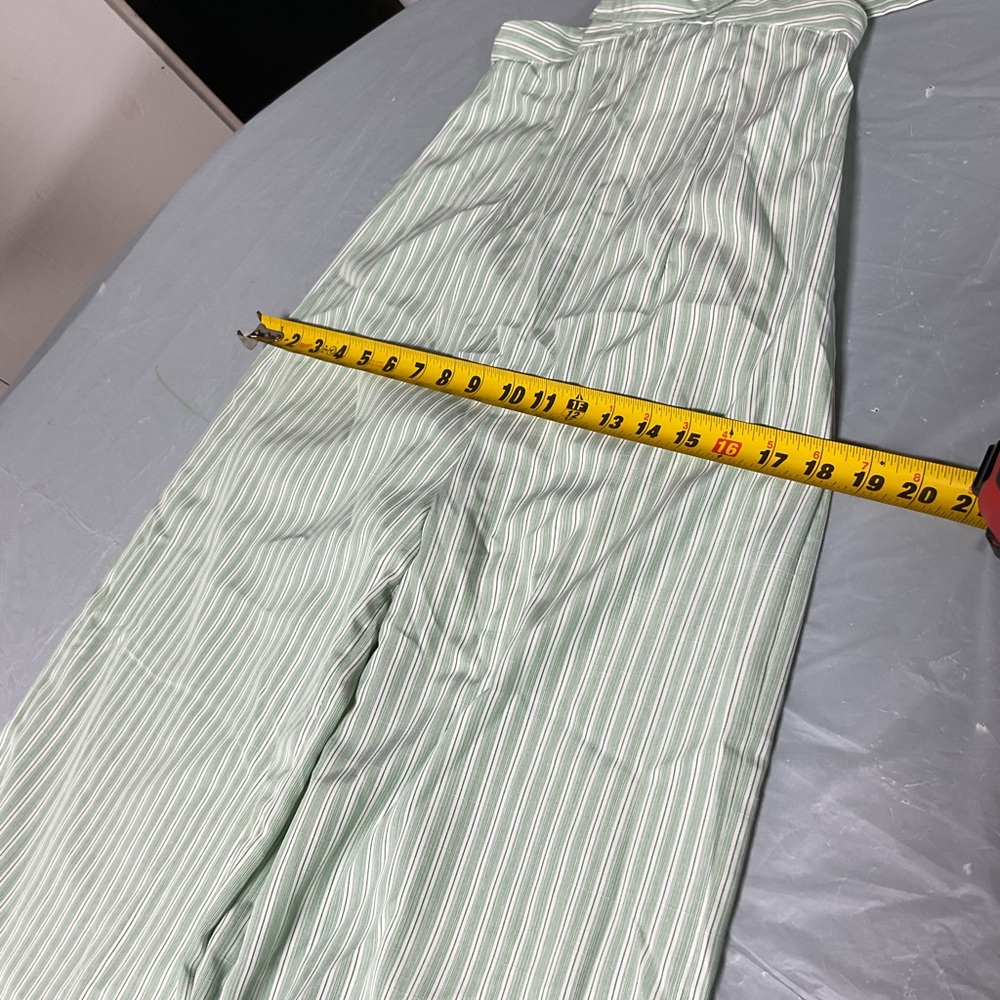 SHEIN Mint Striped Wide Leg Jumpsuit - Picture 7 of 11